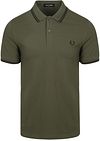 Fred Perry Polo M3600 Oliven Grøn W49 M3600-W49