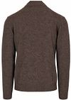 Gant Halfzip Lamswol Trui Bruin