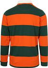 McGregor Rugbyshirt Stripe Orange Green Product / Achterkant