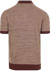 KnowledgeCotton Apparel Polo Knitted Chocolate Product / Achterkant