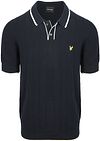 Køb Lyle & Scott Strikket Polo med kontrastkant Mørk Navy KN2420V-Z271 | Suitable