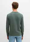 Marc O'Polo Long Sleeve T-Shirt ciemnozielony Model / Achterkant