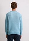 Marc O'Polo Pull Structured Bi-Colour Bleu Model / Achterkant