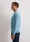 Marc O'Polo Pullover Structured Bi-Colour Blue Model / Zijkant
