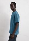 Marc O'Polo Heavy T-Shirt Blue Model / Zijkant