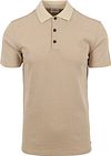 No Excess Poloshirt Structuur Beige 23380250-045 kopen | Suitable