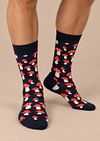 Happy Socks sokker med svampe-print i rød Model / Voorkant