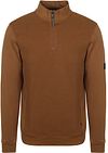 Petrol Half Zip Pullover Structure Brique order online | M-3050-SWC368-7145 | Suitable Liechtenstein