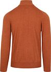 Sweter R2 Half Zip z wełny merino w kolorze ceglastym Product / Detail
