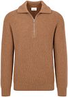 Profuomo Half Zip Pullover Wool Cognac order online | PPXJ30058C-1 | Suitable Liechtenstein
