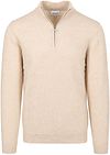 Profuomo Half Zip Pullover Woolblend Sand order online | PPXJ30047F-F1 | Suitable Liechtenstein