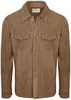 Køb Profuomo Overshirt Suede Taupe  | Suitable