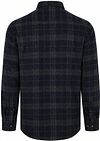 State of Art Camicia yarn dyed a quadri grigio su blu navy Product / Achterkant