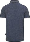 State of Art Polo Shirt Tipping Cotton Linen Navy Product / Achterkant