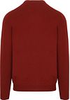 Steppin' Out sweter z dekoltem w serek z wełny merynosów, czerwony Product / Achterkant