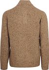 Suitable Halv Zip Trøje Tweed Uld Blending Beige Product / Achterkant