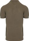 Suitable Respect Polo Structure Knit Olijfgroen Product / Achterkant