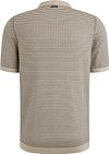 Vanguard Knitted Poloshirt Print Beige Product / Achterkant