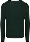 Pullover GANT con scollo a V in misto lana verde scuro Product / Achterkant