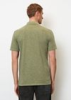 Marc O'Polo Polo Mélangé Vert Olive Model / Achterkant