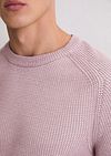 Marc O'Polo Pullover Structured Bi-Colour Mauve Model / Detail
