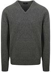 William Lockie Pullover Lamswol V Cliff Grijs 7092DF-226 Cliff