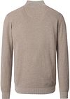 CASAMODA Sweter Half Zip Structure Beige Product / Achterkant