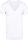 Slater 2-pack elastyczny T-Shirt z głębokim dekoltem V, biały Product