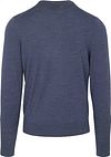 Suitable Merino Pullover Denim Blauw Product / Achterkant