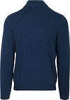 Steppin' Out Half Zip Trui Merinowol Marine Blauw Product / Achterkant