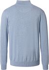 CASAMODA Halfzip Genser Solid Lyseblå Product / Achterkant