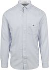 Gant Casual Skjorte Honeycomb Tekstur Lyseblå 3240059-455