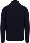 No Excess Half Zip Trui Rib Navy Product / Achterkant