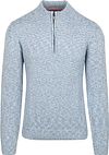 NZA Tröja Half Zip Thames Milton Slub Blå 25GN410-1694