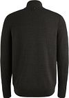 PME Legend Half Zip Structure Mouliné Sweater Schwarz Product / Achterkant