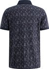 PME Legend Poloshirt Piquet Print Marineblå
