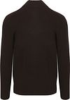 Profuomo Half Zip Pullover Structure Bruin Product / Achterkant