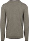 Profuomo Pullover V-Neck Merino Wool Green Product / Achterkant