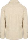 Profuomo Overshirt lniano-bawełniany w kolorze beżowym Product / Achterkant