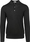 Profuomo Longsleeve Polo Laine Merino Noir PPVJ30002A-A commander en ligne | Suitable