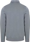 Profuomo Longsleeve Poloshirt Luxury Basic Blauw Product / Achterkant