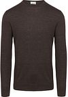 Profuomo Pullover Merinowol Donkerbruin PPVJ30001B-H2 kopen | Suitable