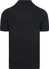 Profuomo Stickad Polo Mörkblå Product / Achterkant