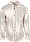 R2 Skjorta Linneblandning Stripes Beige 132.WSP.015-045