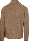 Suitable Half Zip Trui Donnegal Tweed Eco Wool Beige Product / Achterkant