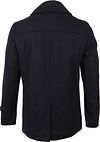 Suitable Prestige Manteau Nathan Mix Laine Bleu Foncé Product / Achterkant