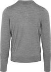 Suitable Merino Rundhals Pullover - Grau Product / Achterkant