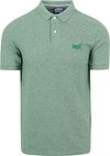 Superdry Piké Pikétröja Melange Grön M1110343A-5EE