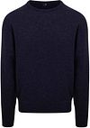 William Lockie Pullover Lambswool O Midnight Navy 7097 DF ONECK Midnight Mix