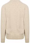 William Lockie sweter z dekoltem w serek z wełny jagnięcej Linen w kolorze beżowym Product / Achterkant